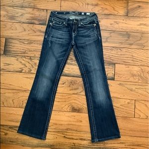 Miss Me Dark Wash Star Jeans size 28